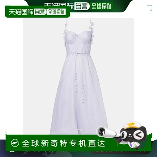 亚麻真丝束腰连衣裙 香港直邮潮奢 Natura ZIMMERMANN 00132 女士