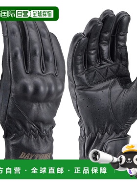 【日本直邮】Daytona 四季摩托车手套 羊皮软护具 HBG-063 黑色