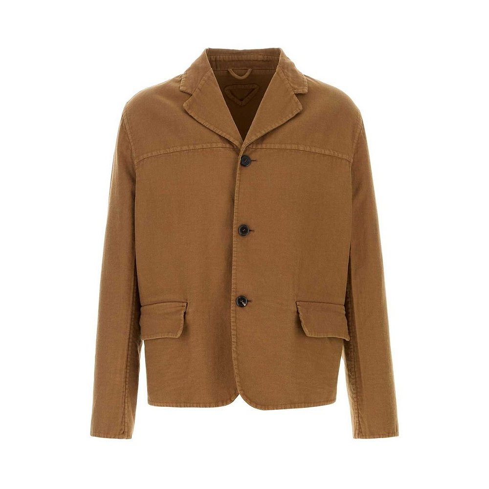 潮奢 Prada 普拉达 男士 定制纽扣夹克 UGD326SOOO16L5