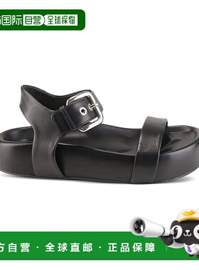 自营 AGL Jane凉鞋皮革凉鞋-黑色 美国奥莱直发