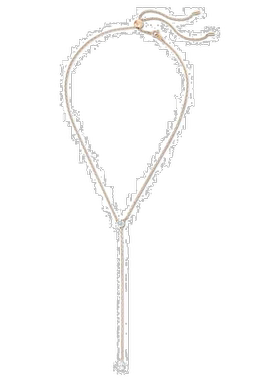 自营｜Swarovski施华洛世奇项链Y形白色镀玫瑰金色调 5539007镀金