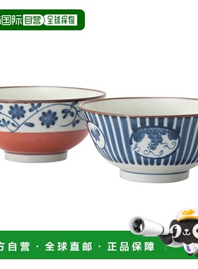 【日本直邮】Hasami ware 餐具套装 碗 一对 2件套 蓝色 31070