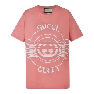 580762XJCQ8 其他粉色女士T恤 PINK GUCCI