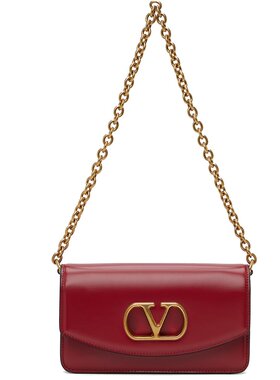 潮奢 Valentino 华伦天奴 女士 红色小号单肩包 6W0B0R71GCB