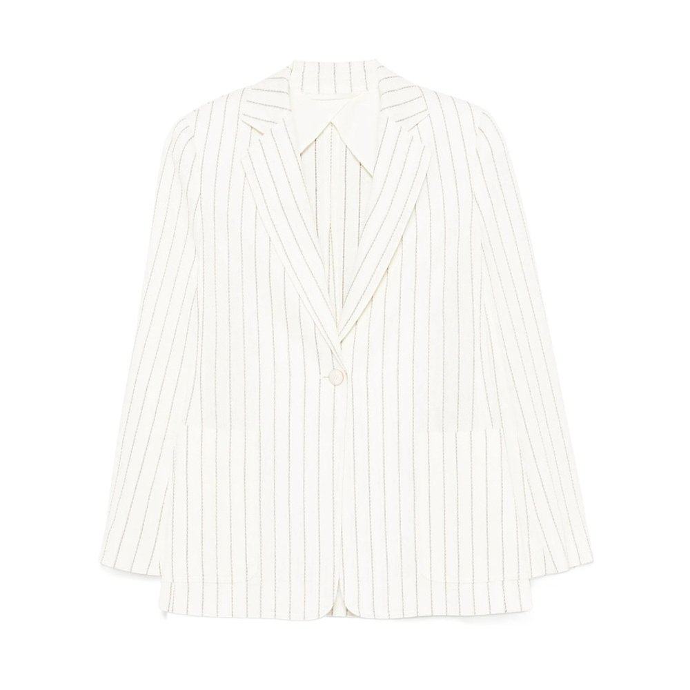 MAX MARA 女士西服 JADI216001 SS2025 白色 长袖西装外套,女装/女士精品,西装,淘宝优惠券,粉丝福利购,淘宝优惠卷