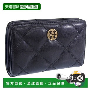 日本直邮Tory Burch 女士钱包 双折钱包 Outlet 皮革 黑色 WILLA