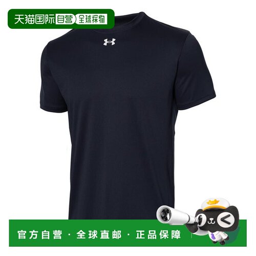 日本直邮Under Armour Logo印花圆领休闲短袖T恤 男款 黑色