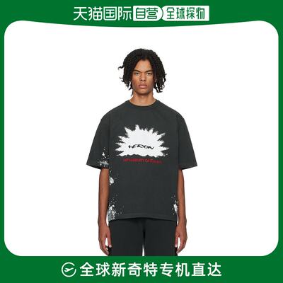 香港直邮潮奢 Heron Preston 男士黑色 Museum T 恤