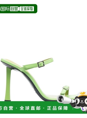 1h可退 香港直邮BY FAR 女士 PRE 绿色凉鞋 23CRFLKHFRGNAPFRG