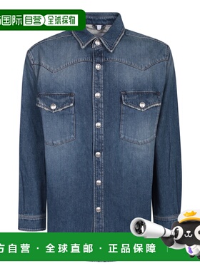 香港直邮BURBERRY 男士衬衫 8071542B6282BLUE AW2023 蓝色