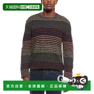 自营WEATHERPROOF VINTAGE Mixed Stripe Crewneck Sweater - red