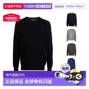 刺绣简约针织羊毛衫 Lauren拉夫劳伦男款 黑色 Ralph 香港直邮Polo