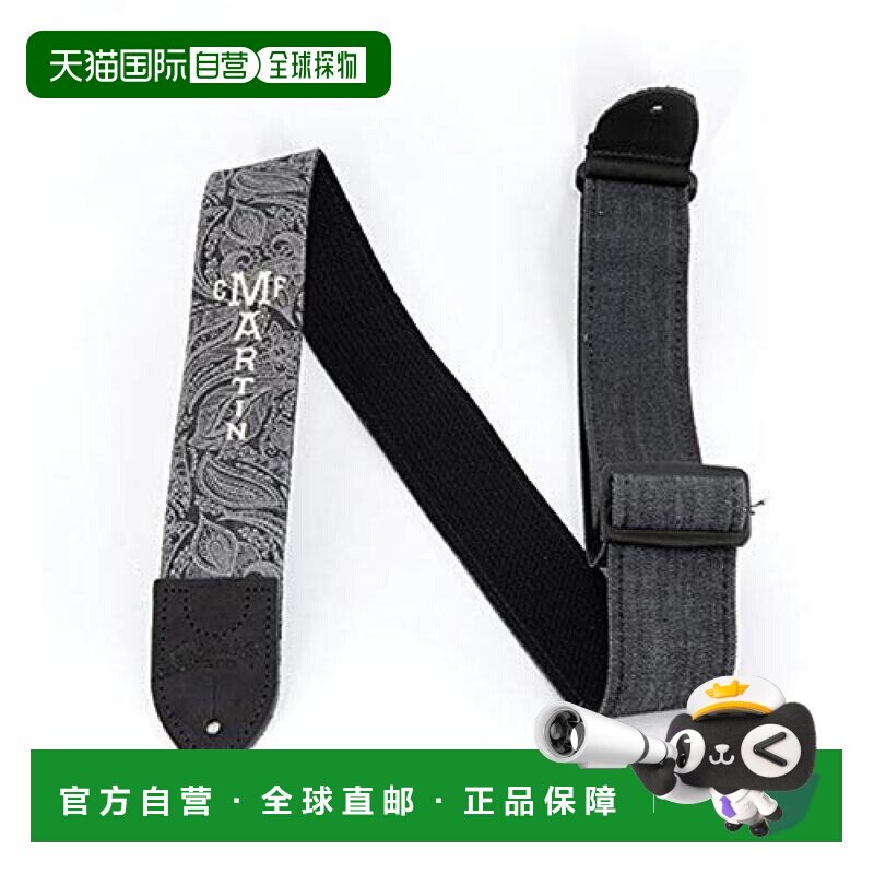 【日本直邮】Martin马丁 吉他背带 牛仔背带卷叶图案18A0109