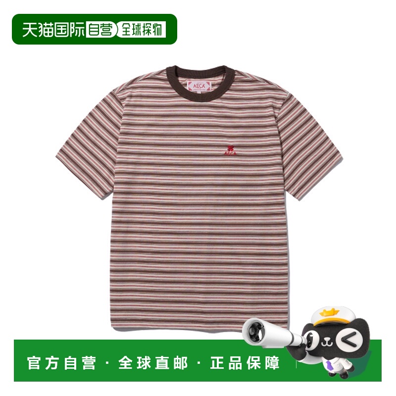 韩国直邮AECA 男士T恤AWCMSSBETTSST001C0NA STRIPE HALF SLEEVE