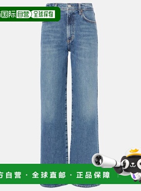1h可退 香港直邮AGOLDE 女士 Harper 中腰阔腿牛仔裤 blue蓝色 舒