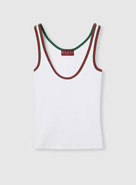 GUCCI 女士背心吊带 815851XJG5O9692 AW2025 白色 T-SHIRT