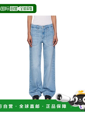 香港直邮A.P.C. 女士牛仔裤 COHICF09085IAB AW2025 蓝色 腰带环