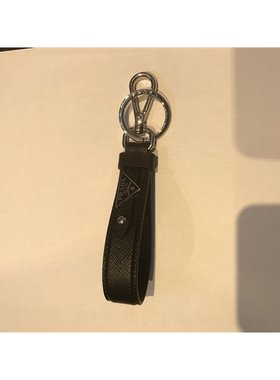 PRADA 男士钥匙扣 2PP68T053F0002-0 SS2025 黑色 PORTACHIAVI