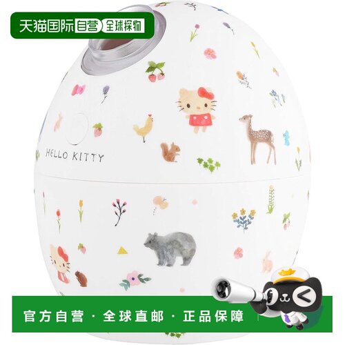 【日本直邮】Green House 凯蒂猫桌上加湿器 音波静音 GH-UMSEL-K