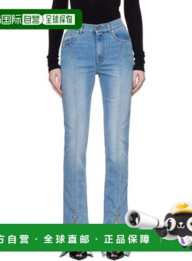 1h可退 香港直邮Mugler 穆勒 女士 蓝色牛仔裤 25F6PA0496242