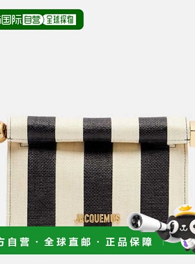 1h可退 香港直邮Jacquemus 女士 Rond Carre 小号拉菲草质感手包