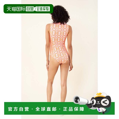 自营hale bobShivani Zip-up Swimsuit - orange 美国奥莱直发