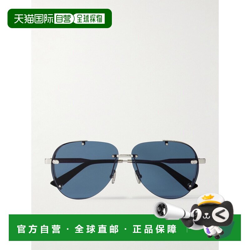 1h可退 美国直邮DIOR 迪奥 男士 Neo A1U 飞行员镀银太阳眼镜 DM4