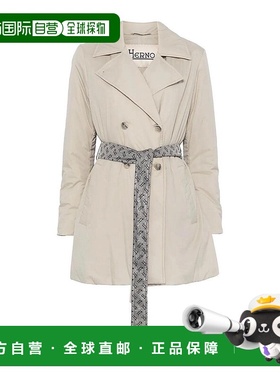香港直邮HERNO 女士大衣 IM000188D12456Z1985 SS2025 黄色风衣