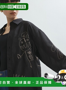 1h可退 日本直邮Adam et Rope' 女士刺绣图案透视衬衫 2025AGAH05