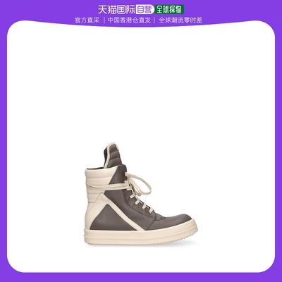 香港直邮潮奢 Rick Owens 女童Geobasket高帮皮革运动鞋童鞋