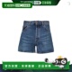 blue蓝色 1h可退 舒适时 女士 高腰牛仔短裤 香港直邮Chloe 蔻依