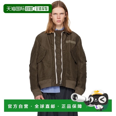 1h可退 香港直邮Sacai 男士 卡其色 Treated Nylon Twill 飞行员