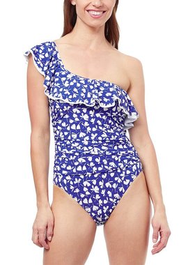 【美国奥莱】直发 Profile by Gottex 夏季单肩连体衣 - 蓝色