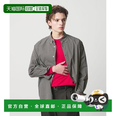 1h可退 日本直邮BEAUTY&YOUTH UNITED ARROWS 迷你格纹扣领衬衫 F