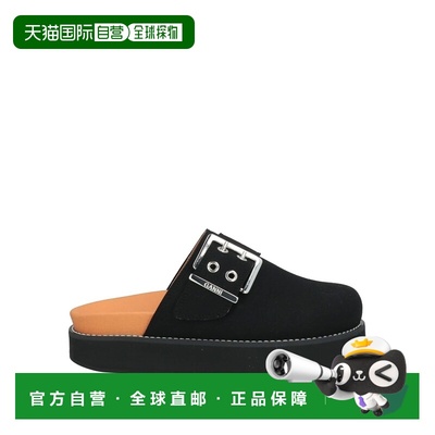 1h可退 香港直邮GANNI 甘尼 女士 Mules 木屐 black黑色 舒适时尚