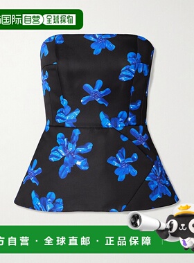 1h可退 EMILIA WICKSTEAD 女士 'Regan' 无肩带印花罗缎