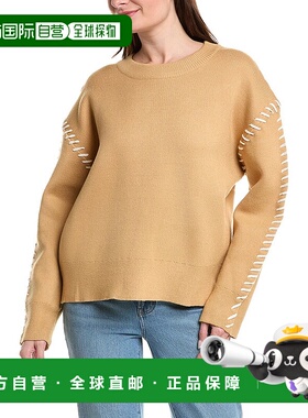 自营English Factory Whipstitch Sweater - brown 美国奥莱直发