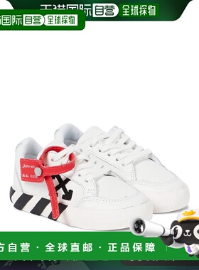 1h可退 香港直邮Off-white 男童 Vulcanized 低帮皮质运动鞋童鞋