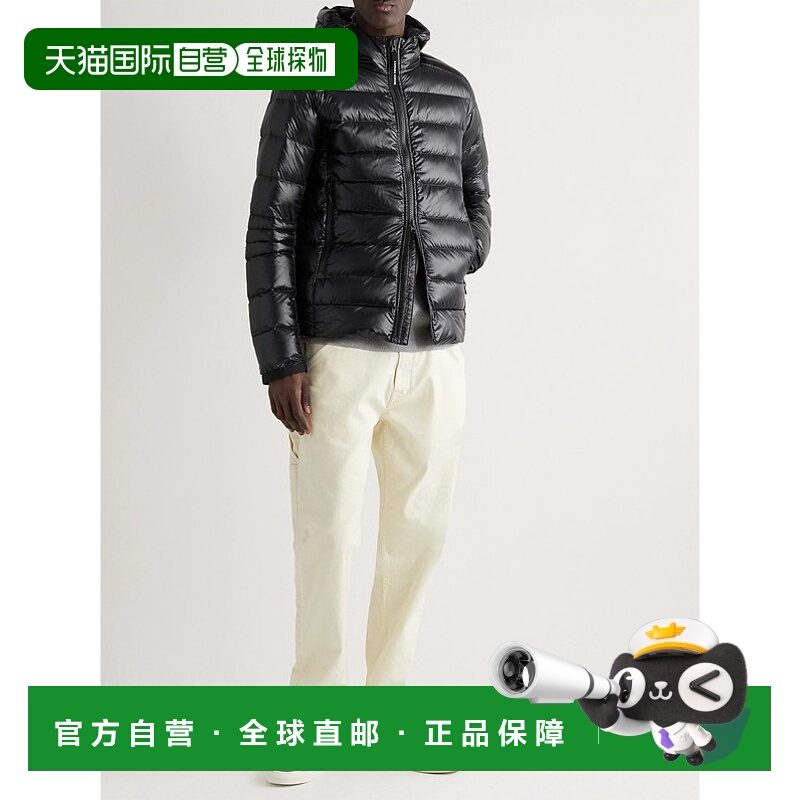1h可退 香港直邮Canada Goose 加拿大鹅 男士 Crofton 修身再生尼