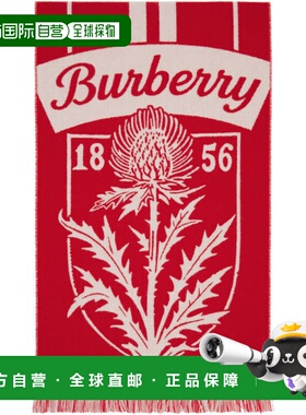 1h可退 香港直邮潮奢 Burberry 巴宝莉 女士 红色 Thistle Shield