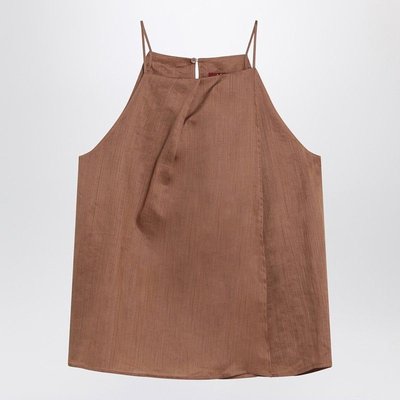 MAX MARA STUDIO 女士T恤 SUMMERPL053 SS2025 棕色