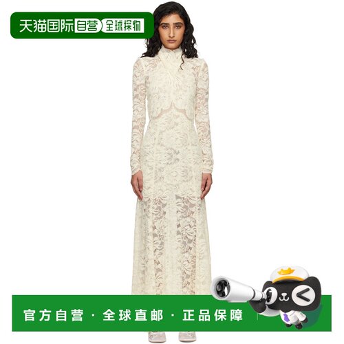 Rabanne 女士 灰白色 Lace Cut-Out 连衣裙 26PJRO233PA0170IVORY