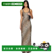 香港直邮GANNI Printed 甘尼 1h可退 女士 棕色 Viscose Chiffon