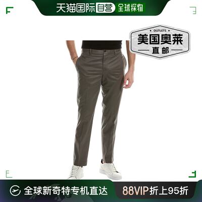 Brooks Brothers Clark Fit 斜纹棉布裤 - 灰色 【美国奥莱】直发