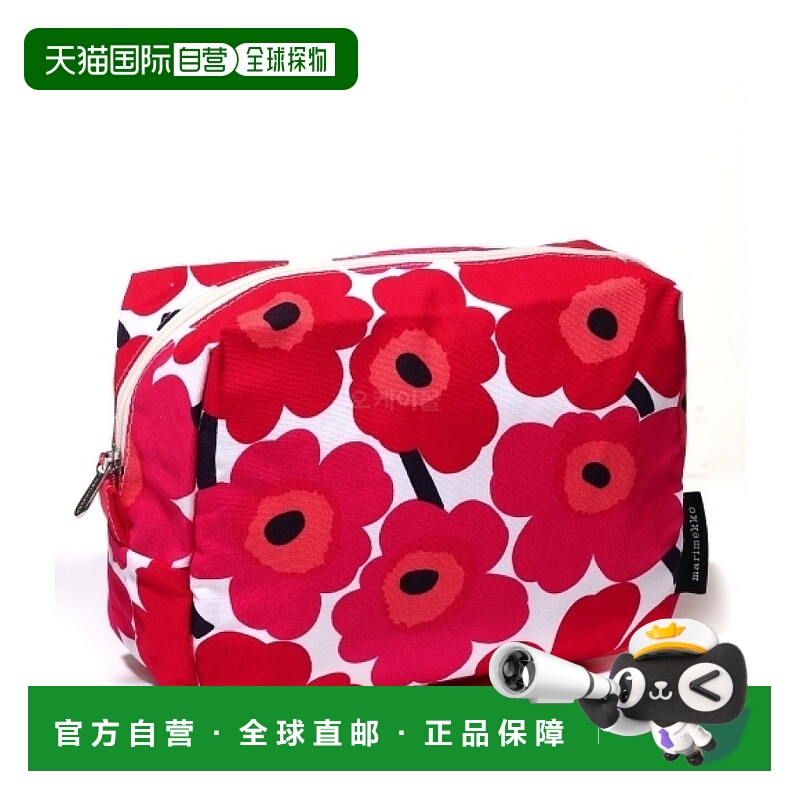 韩国直邮marimekko Vilja 迷你 Unikko 化妆包 (47197) 家庭用品