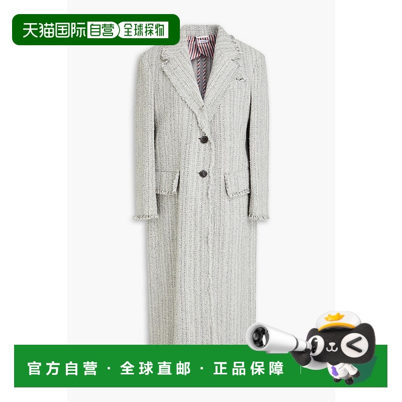 1h可退 香港直邮潮奢 Thom Browne 汤姆 布朗 女士 流苏花呢大衣