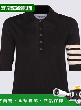 香港直邮THOM BROWNE 女士T恤 FKP053AY1014415 SS2026 黑色条纹