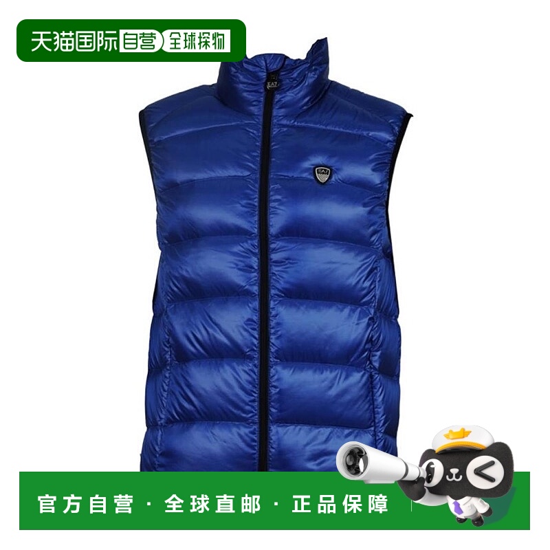 香港直邮EA7 Emporio Armani 徽标细节马甲式羽绒服 2713494A466