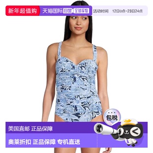 自营Lilly Pulitzer Solaria Swimsuit Women's Blue Tropical Ru