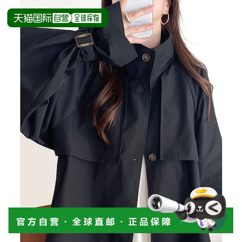 1h可退 日本直邮Classical Elf 女士复古风格中长款飘带风衣 ce12